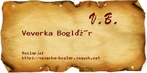 Veverka Boglár névjegykártya
